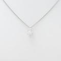 【リメイク】プラチナダイヤモンドネックレス 0．615ct・F・SI1・オーバルカット