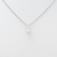 【リメイク】プラチナダイヤモンドネックレス 0．615ct・F・SI1・オーバルカット