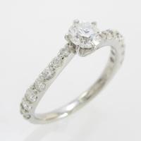 プラチナダイヤモンドリング 0．423ct・E・VS1・VERYGOOD