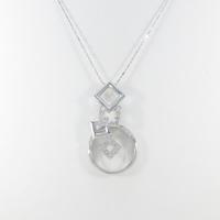 K18WG 2WAY ダイヤモンドネックレス