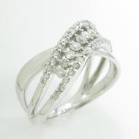 K18WG ダイヤモンドリング