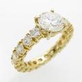 K18YG ダイヤモンドリング 1．111ct・F・VS2・VERYGOOD