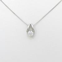 プラチナダイヤモンドネックレス 0．296ct・F・SI2・VERYGOOD