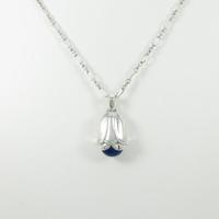 ジョージ ジェンセン フラワー ラピスラズリネックレス