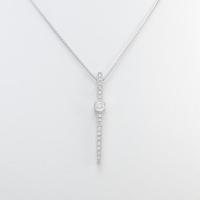 K18WG ダイヤモンドネックレス30％引き