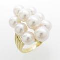 K18YG アコヤパールリング