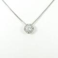 プラチナダイヤモンドネックレス 0．298ct・H・SI2・GOOD