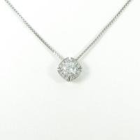 プラチナダイヤモンドネックレス 0．298ct・H・SI2・GOOD