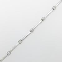 K18WG ダイヤモンドブレスレット