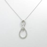 K18WG ダイヤモンドネックレス30％引き