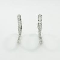 K18WG ダイヤモンドピアス