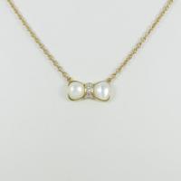 ヴァンクリーフ＆アーペル リボン マザーオブパールネックレス20％引き