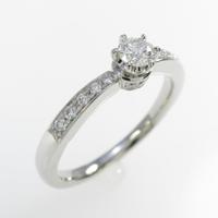 4゜C ダイヤモンドリング 0．158ct・E・VS2・3EXCELLENT