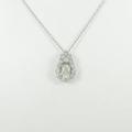 プラチナダイヤモンドネックレス 0．631ct・K・VS2・オーバルカット