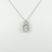 プラチナダイヤモンドネックレス 0．631ct・K・VS2・オーバルカット