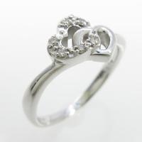 サマンサティアラ ハート ダイヤモンドリング