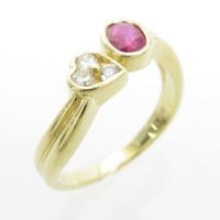 K18YG ルビーリング