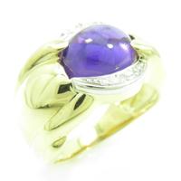 K18YG／PT アメジストリング