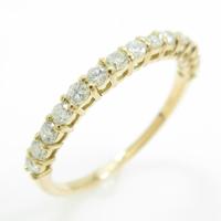 【リメイク】K18YG ハーフエタニティ ダイヤモンドリング