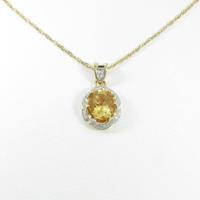 K18YG／K18WG シトリンネックレス