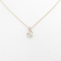 K18PG ハート ダイヤモンドネックレス10％引き