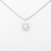 【リメイク】プラチナダイヤモンドネックレス 0．624ct・H・VS1・GOOD10％引き