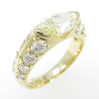 K18YG ダイヤモンドリング