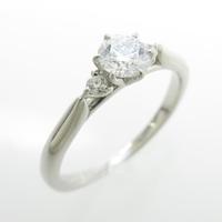 プラチナダイヤモンドリング 0．323ct・D・SI1・3EXCELLENT H＆C30％引き
