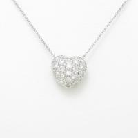 PT ハート パヴェ ダイヤモンドネックレス