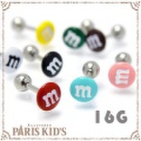 16Ｇ ボティピアス マーブルチョコ 軟骨ピアス ボディーピアス colpo