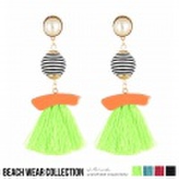 3連タッセルピアス