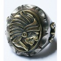 BEAR FOOT ベアフット リアルな表情追求したメキシカンリング!!『INDIAN FACE RING』【アメカジ・シルバー】BFR-MI