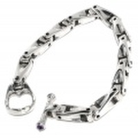 BWL(ビルウォールレザー)　U ジョイントブレスレットスモールウィズホールズ　U-joint Bracelet Small w/holes