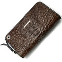 BWL(ビルウォールレザー)　W949 Zipper Alligator Brown ジッパーアリゲーター ブラウン