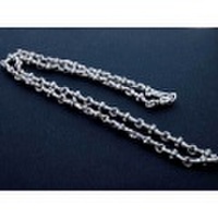 BWL(ビルウォールレザー)　スモールクロスリンクネックレス　20インチ(約51cm)　N873