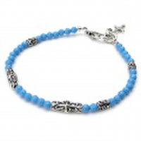 Bloody Mary（ブラッディマリー） リチュアル ブレスレット w/ターコイズ 19cm BMB1100-TQ-19