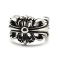 CHROME HEARTS(クロムハーツ) ダブルフローラルクロスリング 　Double Floral cross Ring