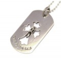 CHROME HEARTS(クロムハーツ)DogTag-CRS DGR/LA クロスダガーLAドッグタグ　chdt019