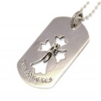 CHROME HEARTS(クロムハーツ)DogTag-CRS DGR/LA クロスダガーLAドッグタグ　chdt019