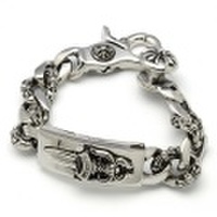CHROME HEARTS(クロムハーツ)ID Dagger Fancy Chain Bracelet Cross Clip　chb54
