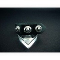 DEAL DESIGN(ディールデザイン)　3ドットスカルブレスレット/ブラック　390156