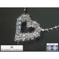 DIAMOND PRINCESS 【全石ハート＆キューピットダイヤ使用！】 K18ピンクゴールドダイヤハートペンダント　N1455BPG