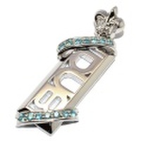 DUB Collection(ダブコレクション)DUBj-295-3 Blue Stone twined Necklace ストーンツインドネックレス【ＴＯＰのみ】