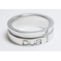 DUB collection(ダブコレクション)　mat line cross ring(men’s)　メンズリング【DUBj-158-2】