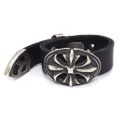 Gaboratory（ガボラトリー）　Cross oval leatger bracelet / bgc003