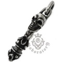 Gaboratory（ガボラトリー）　Single Skull with Roller Pendant　シングルスカルw/ローラーペンダント【トップのみ】