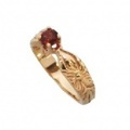 Hawaiian baby’s ring - K14 - 1月 ガーネット