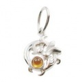 Hieroglyph - Charm of wish - K18WG Bit シトリン ペンダントヘッド