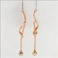 K14ピンクゴールドスパイラルピアス