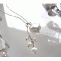 K14ホワイトゴールド×淡水パールネックレス